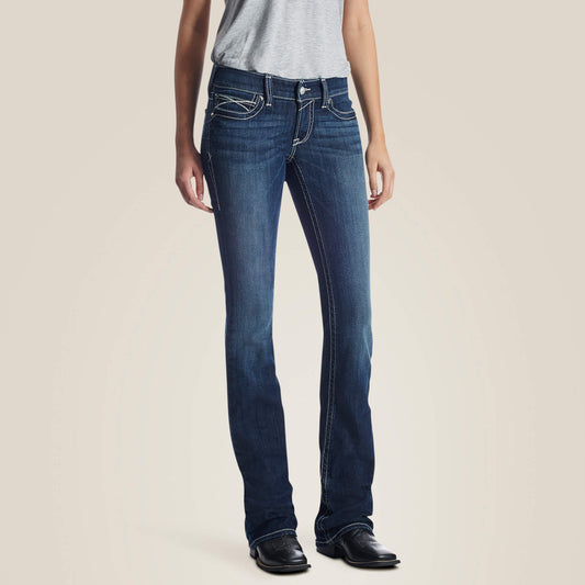 Ariat US - R.E.A.L. Low Rise Stretch Rosy Whipstitch Boot Cut Jean