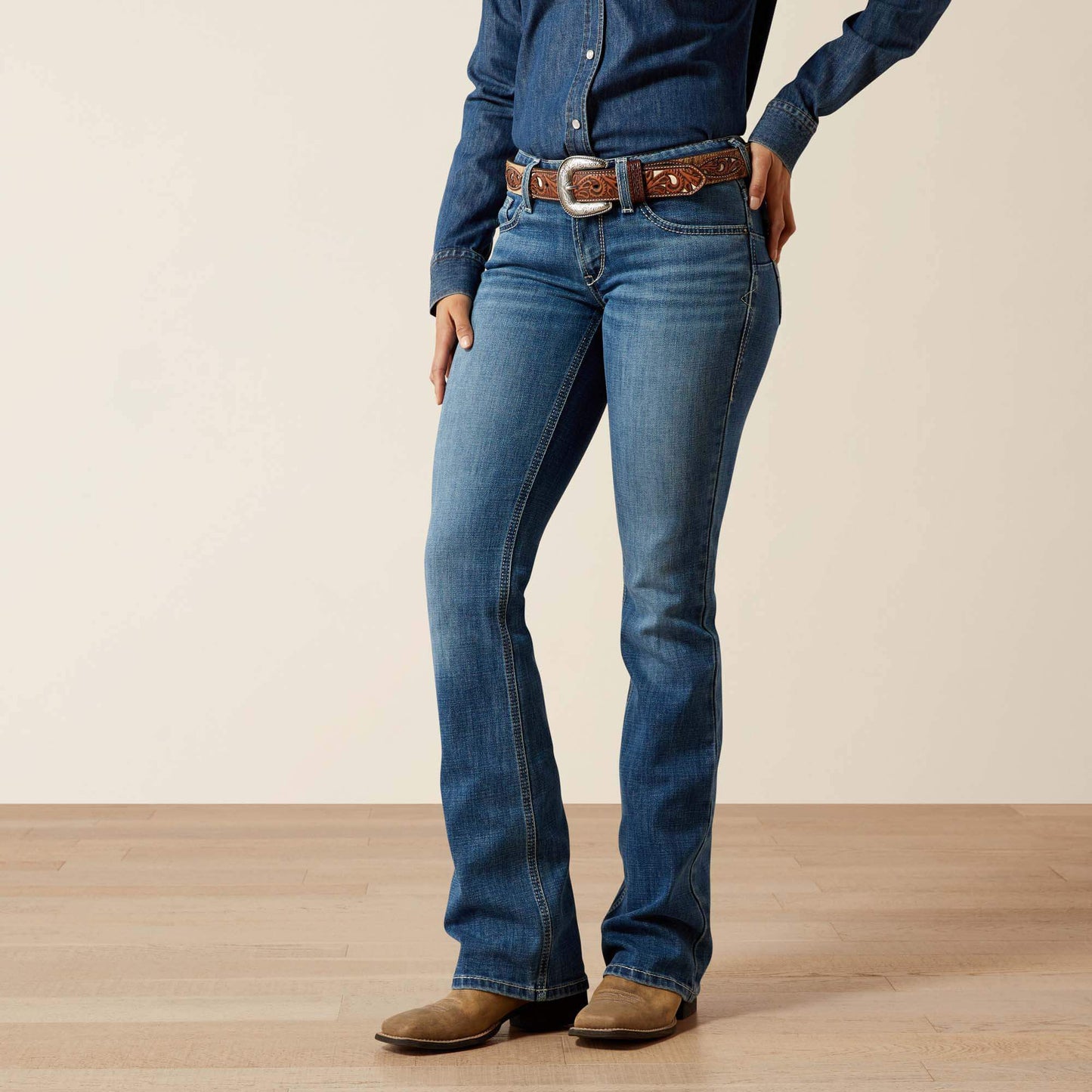 Ariat On Sale - Mid Rise Aisha Boot Cut Jean