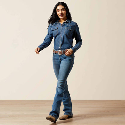 Ariat On Sale - Mid Rise Aisha Boot Cut Jean