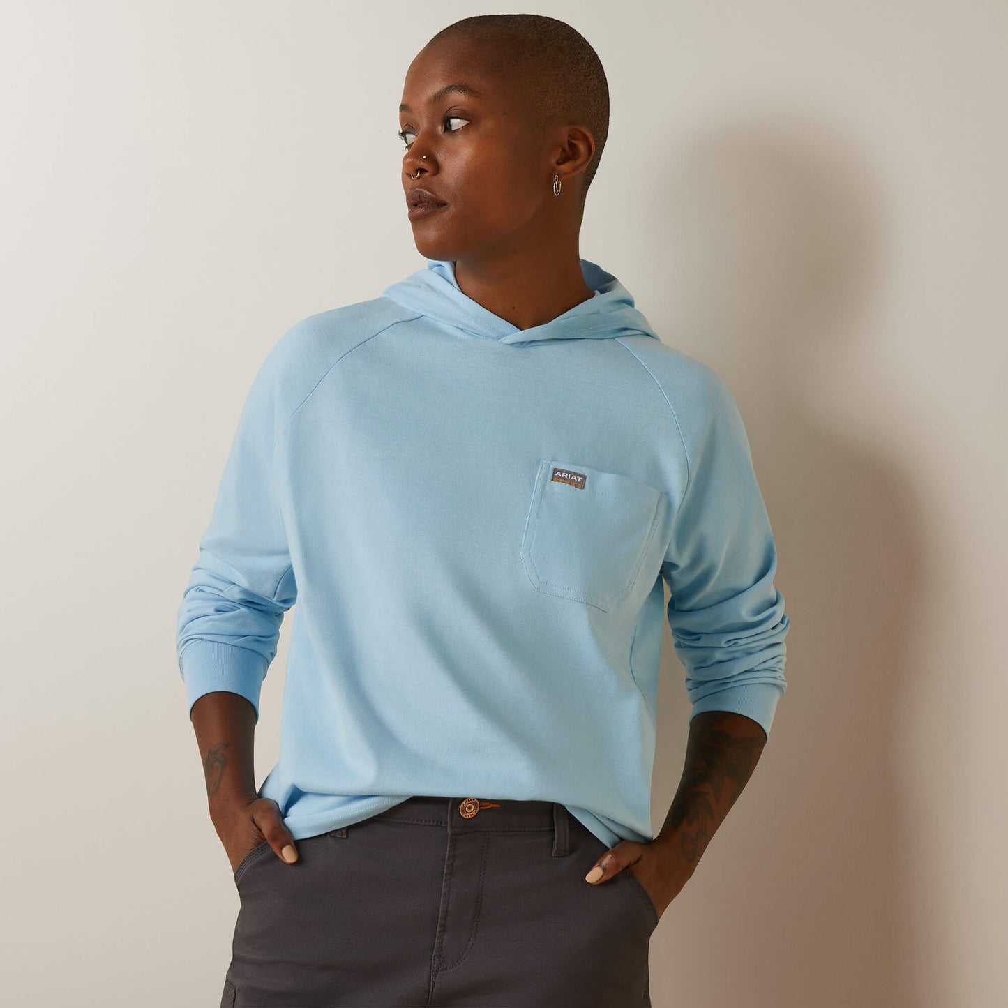 Ariat For Sale - Rebar Cotton Strong Hooded T-Shirt