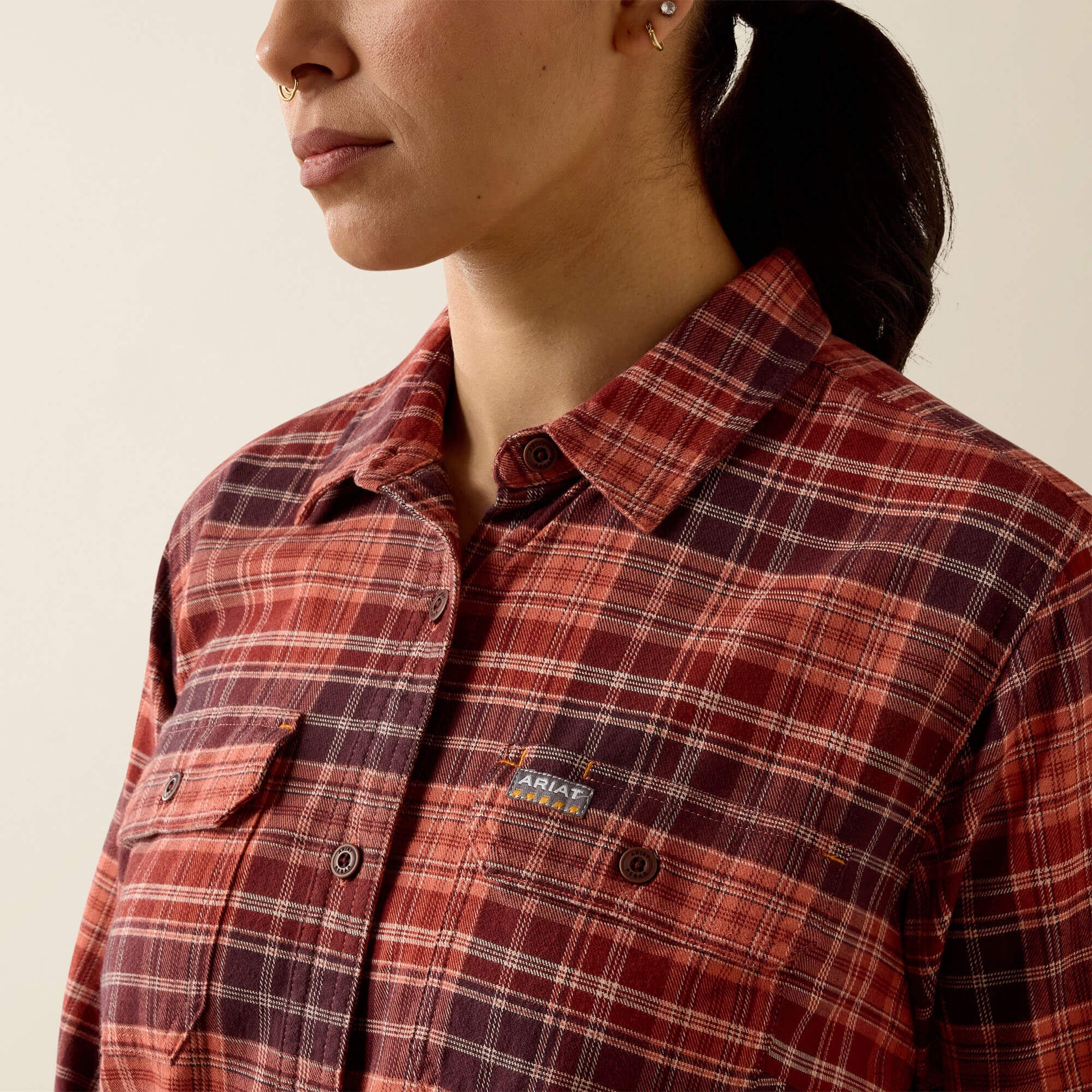 Ariat On Sale - Rebar DuraStretch Flannel Tunic