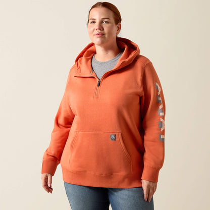 Ariat Online - Rebar Lightweight Logo 1/2 Zip Hoodie