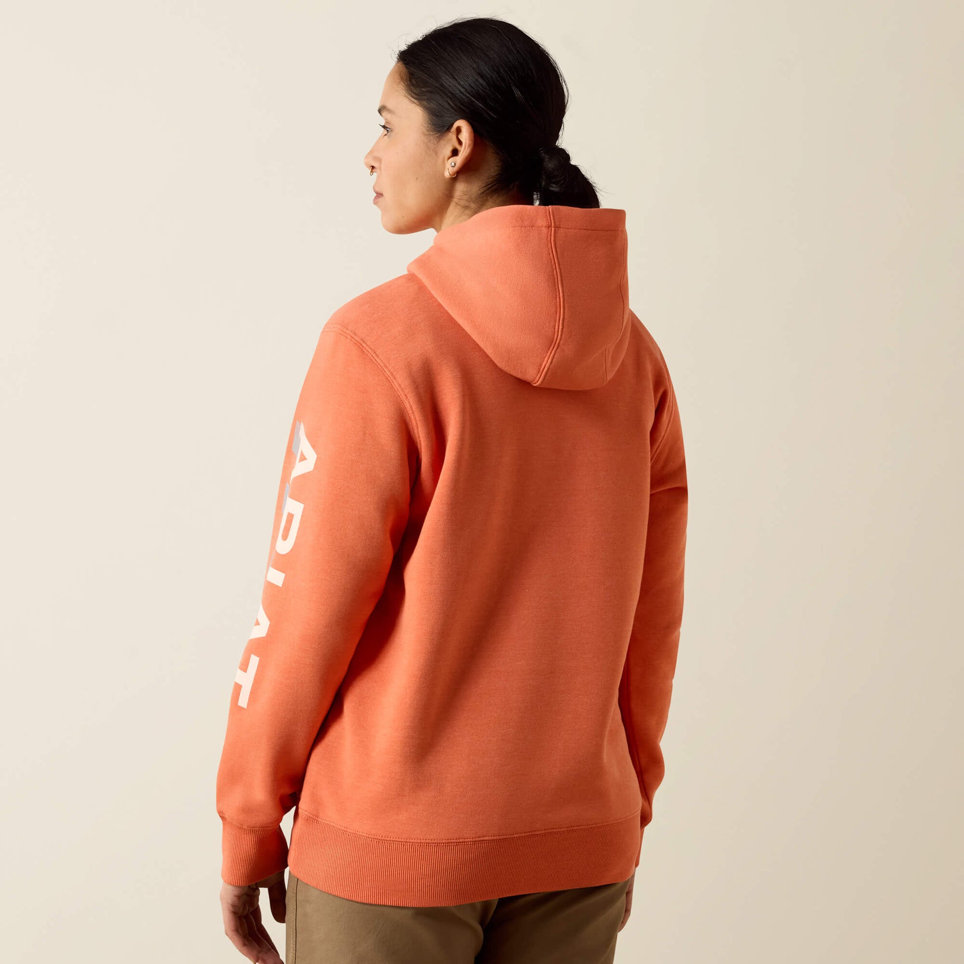 Ariat Online - Rebar Lightweight Logo 1/2 Zip Hoodie