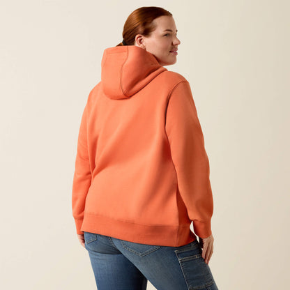 Ariat Online - Rebar Lightweight Logo 1/2 Zip Hoodie