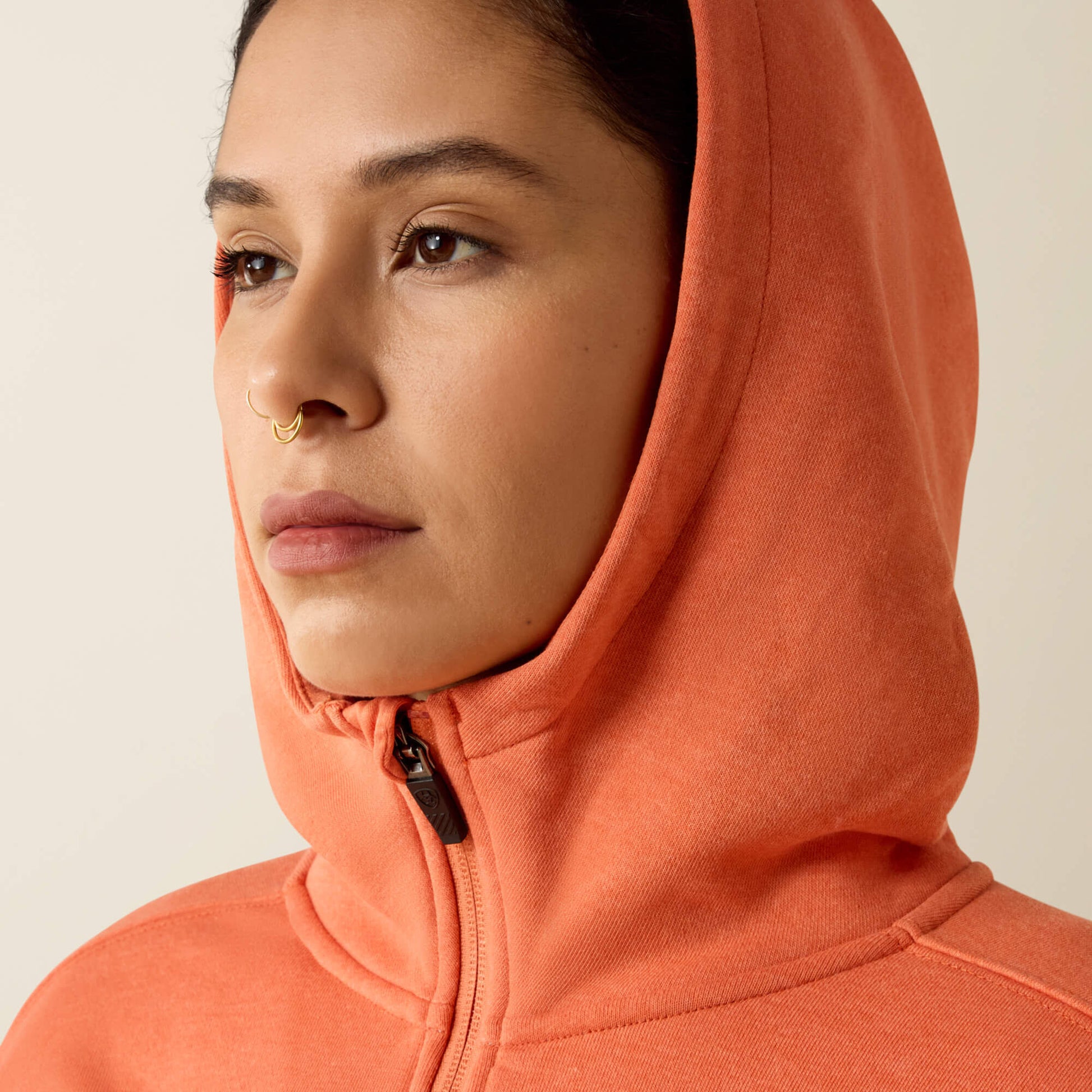 Ariat Online - Rebar Lightweight Logo 1/2 Zip Hoodie