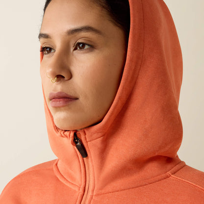 Ariat Online - Rebar Lightweight Logo 1/2 Zip Hoodie