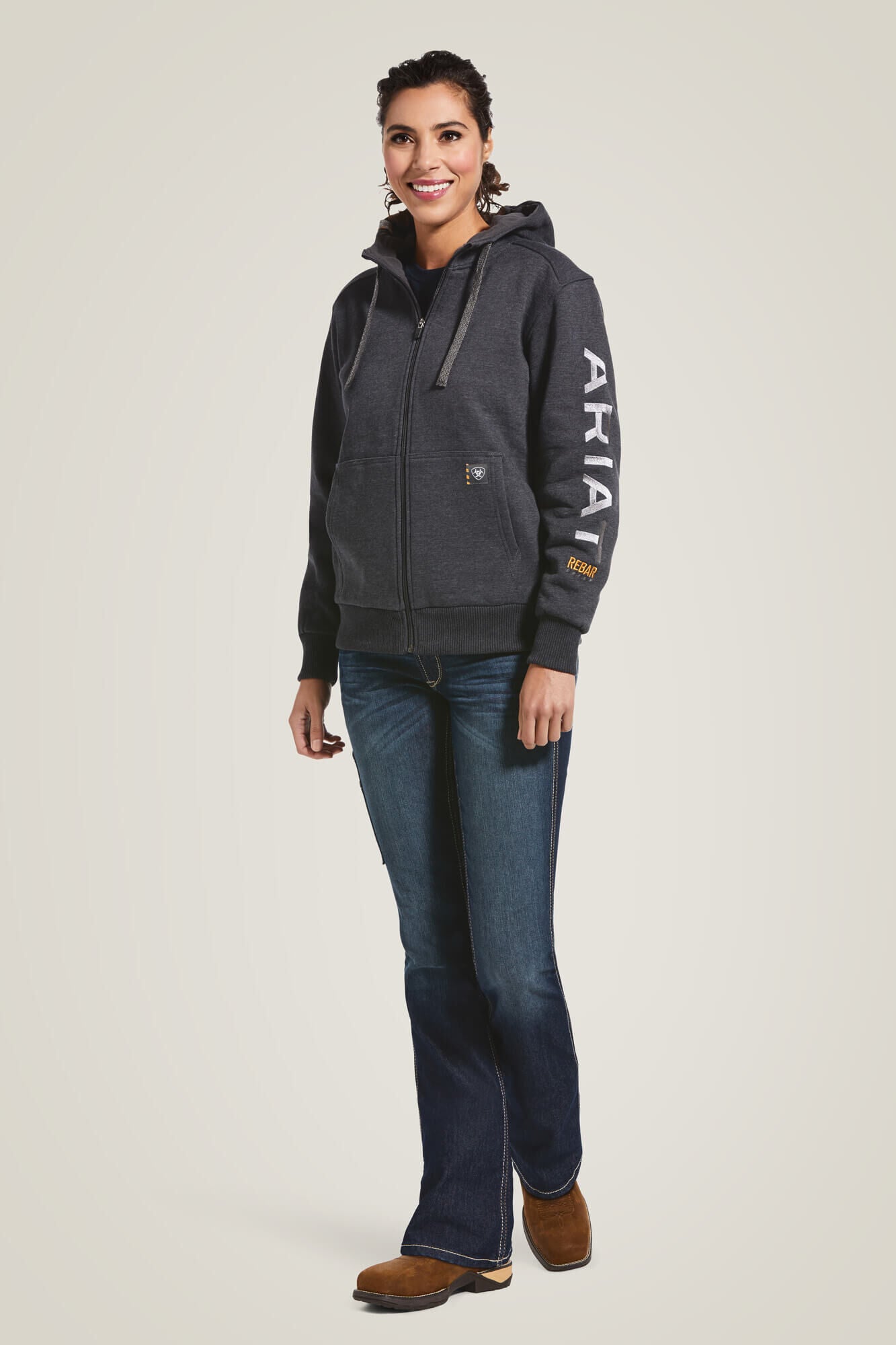 Ariat Website Store - Rebar All-Weather Full Zip Hoodie