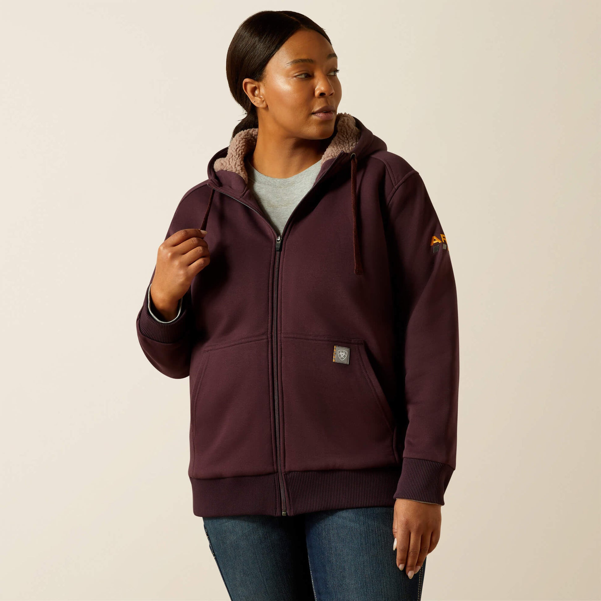 Ariat Online Shop - Rebar All-Weather Sherpa Full Zip Hoodie