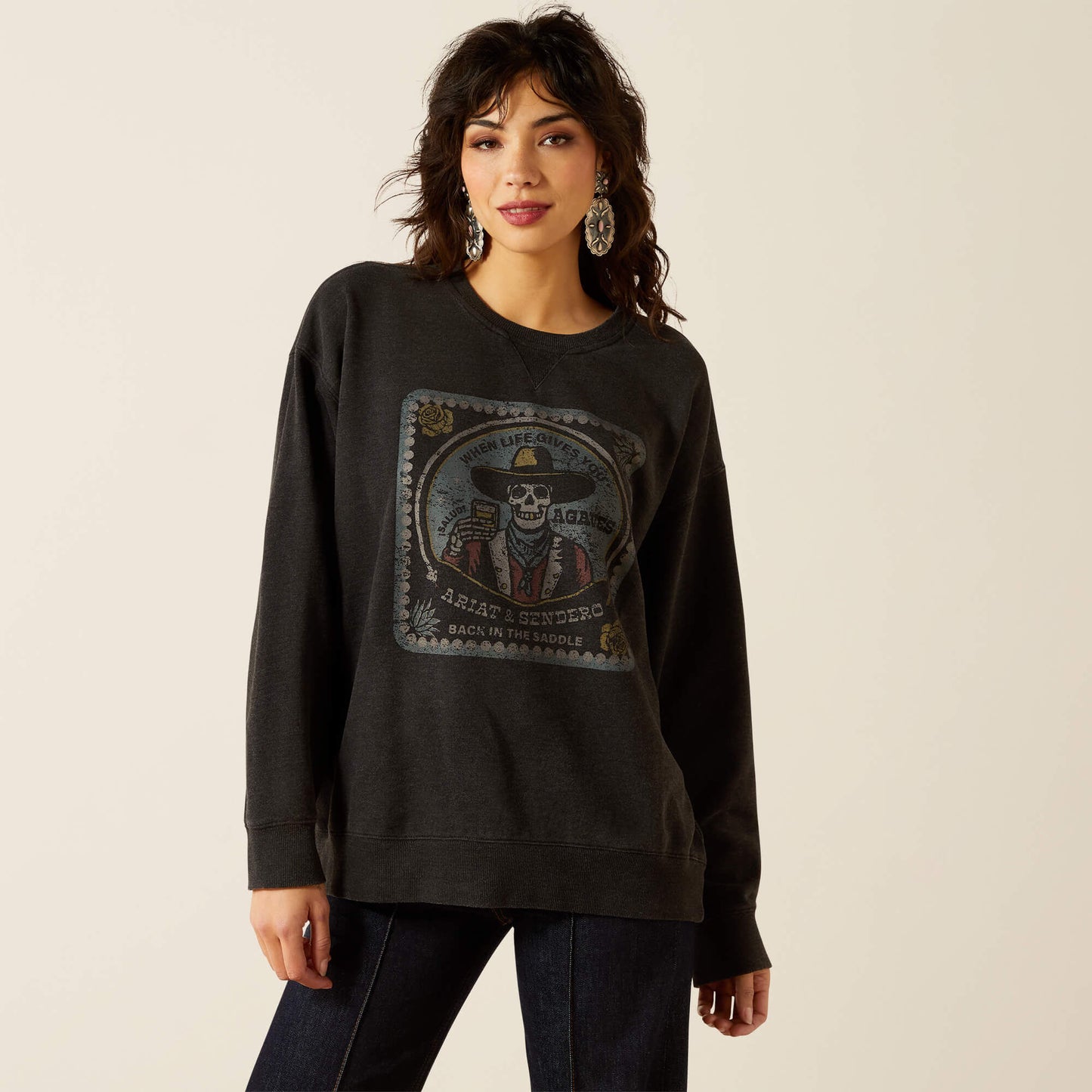 Ariat Online - Oversize Sendero When Life Gives You Agaves Sweatshirt