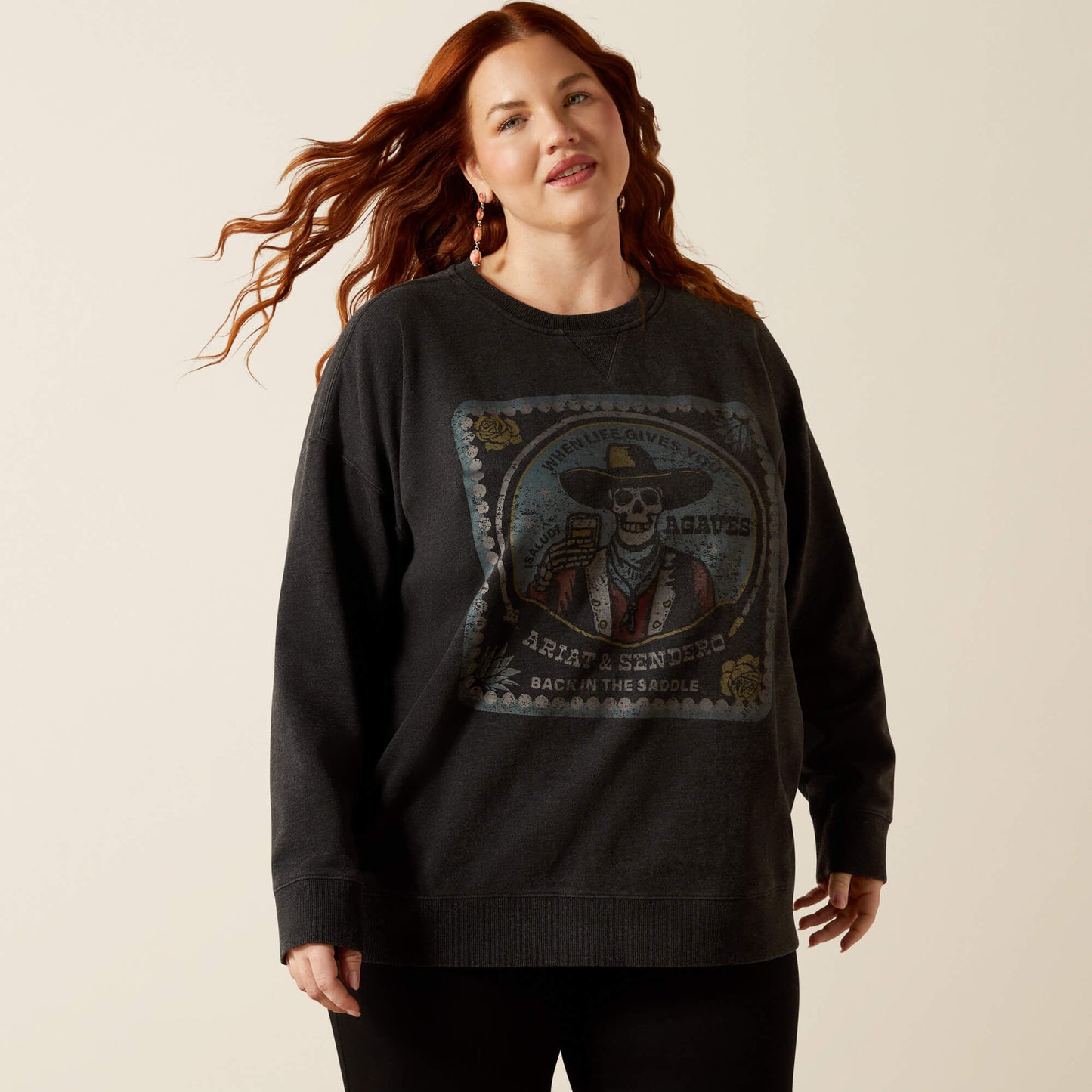 Ariat Online - Oversize Sendero When Life Gives You Agaves Sweatshirt
