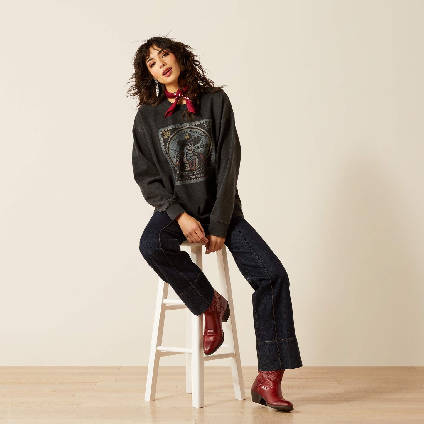 Ariat Online - Oversize Sendero When Life Gives You Agaves Sweatshirt
