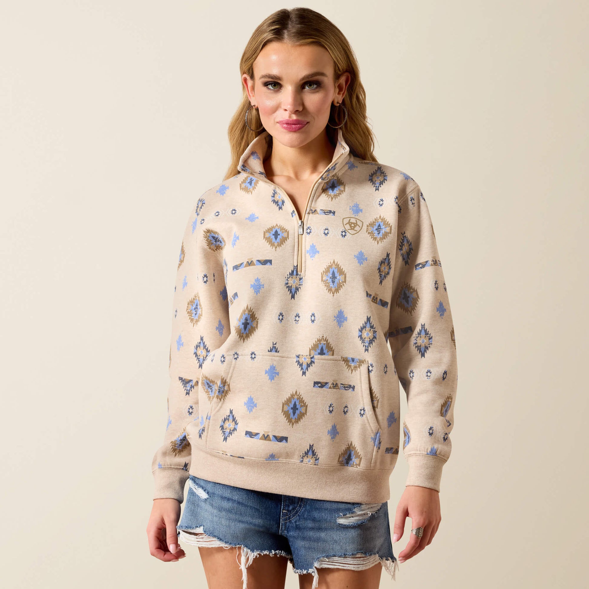 Ariat On Sale - Sapphire 1/2 Zip Sweatshirt