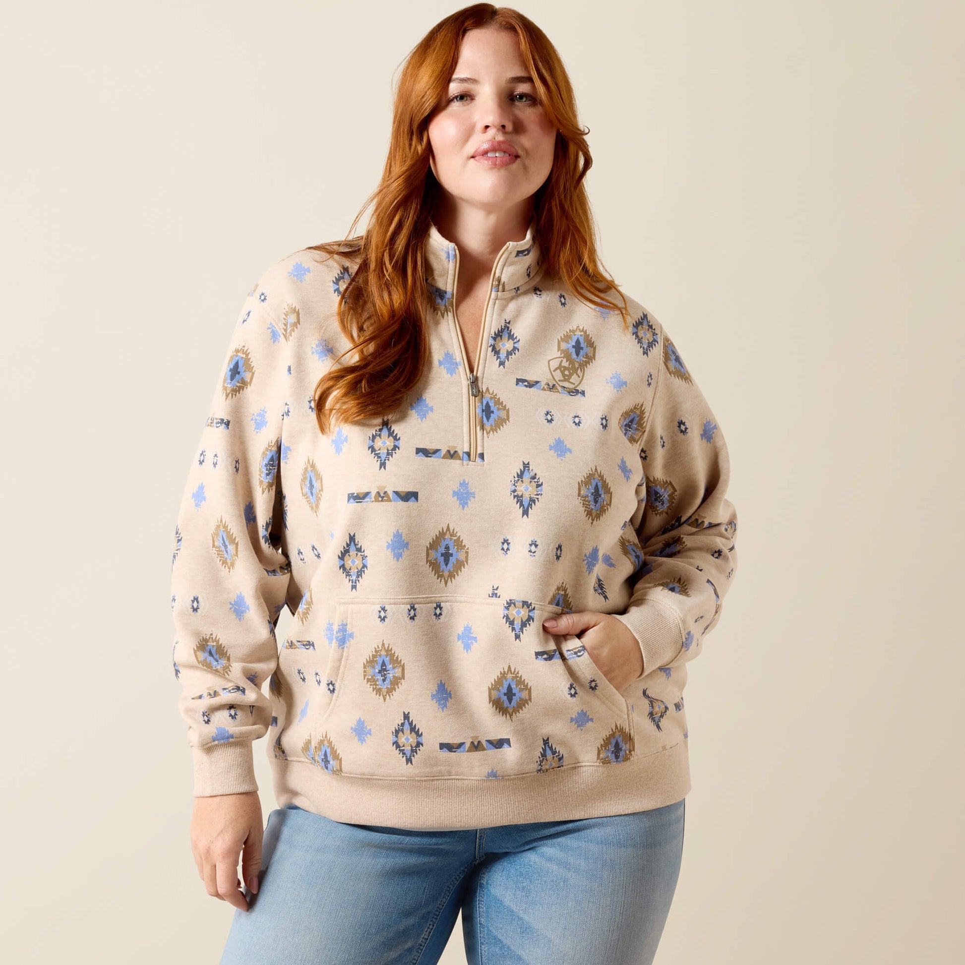 Ariat On Sale - Sapphire 1/2 Zip Sweatshirt