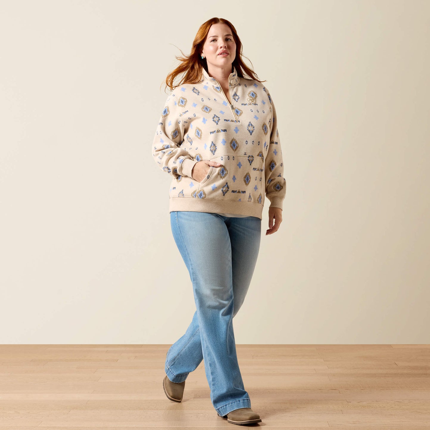 Ariat On Sale - Sapphire 1/2 Zip Sweatshirt