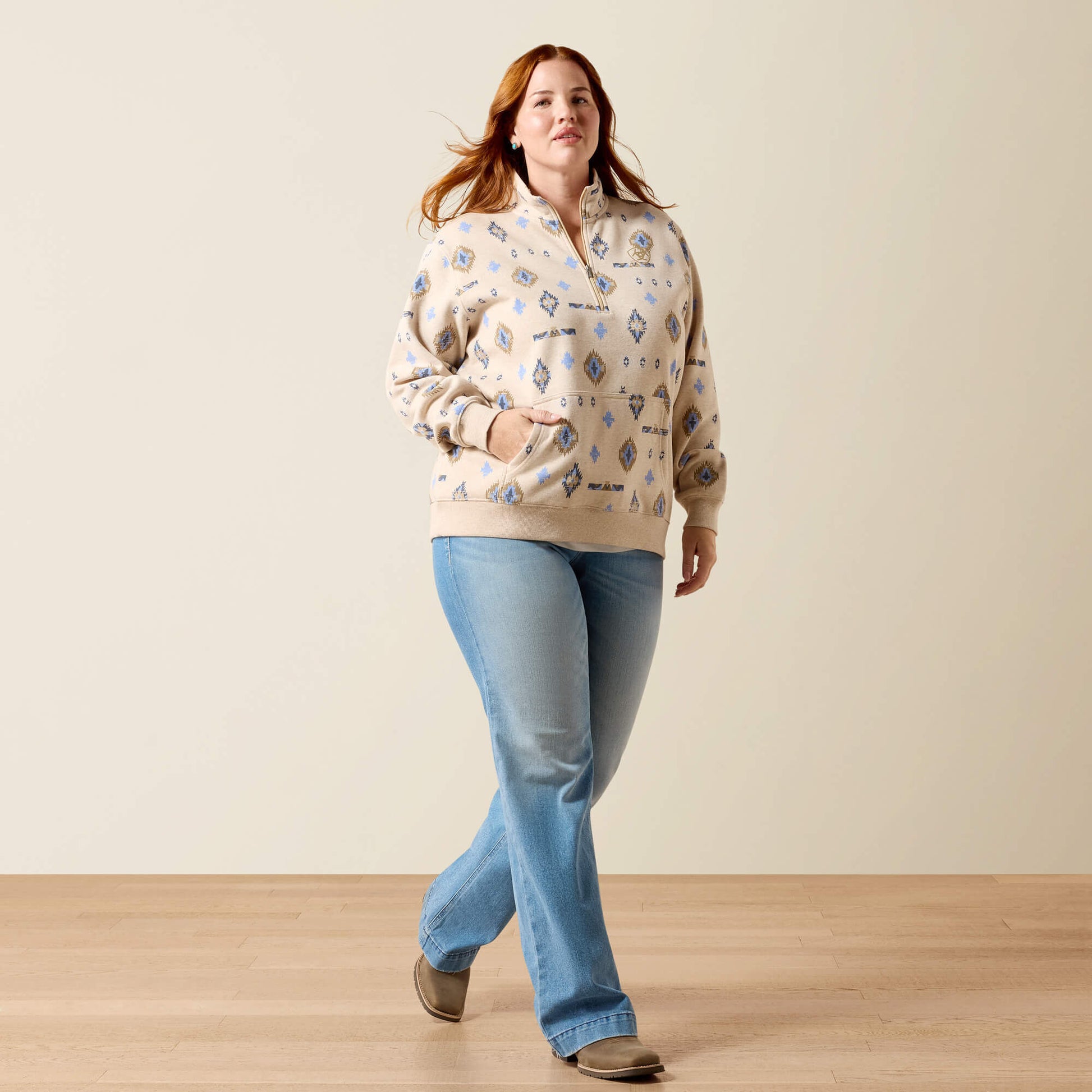 Ariat On Sale - Sapphire 1/2 Zip Sweatshirt