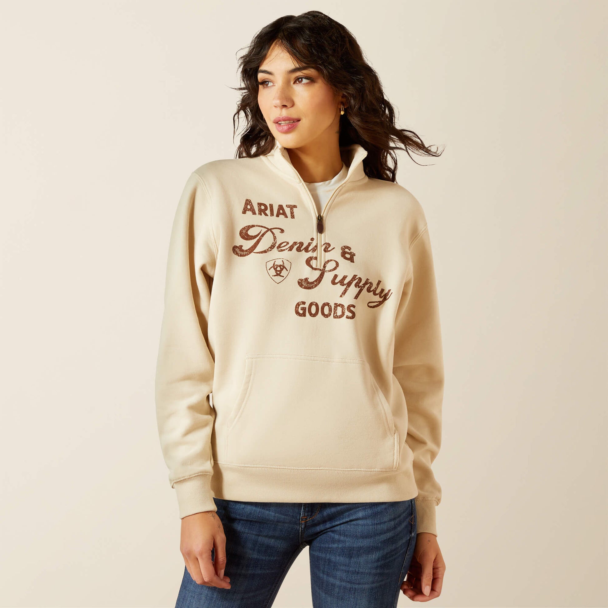 Ariat Outlet - Denim and Supply 1/2 Zip Sweatshirt