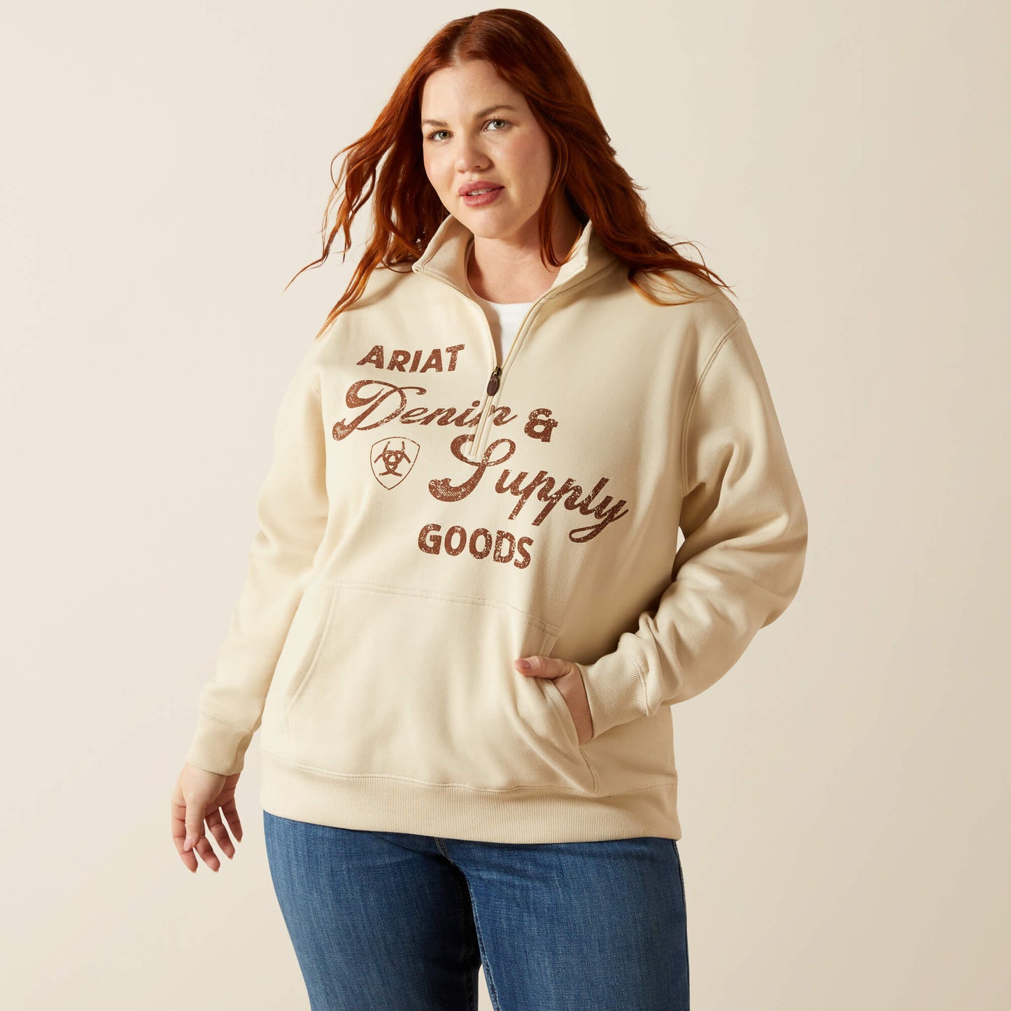 Ariat Outlet - Denim and Supply 1/2 Zip Sweatshirt
