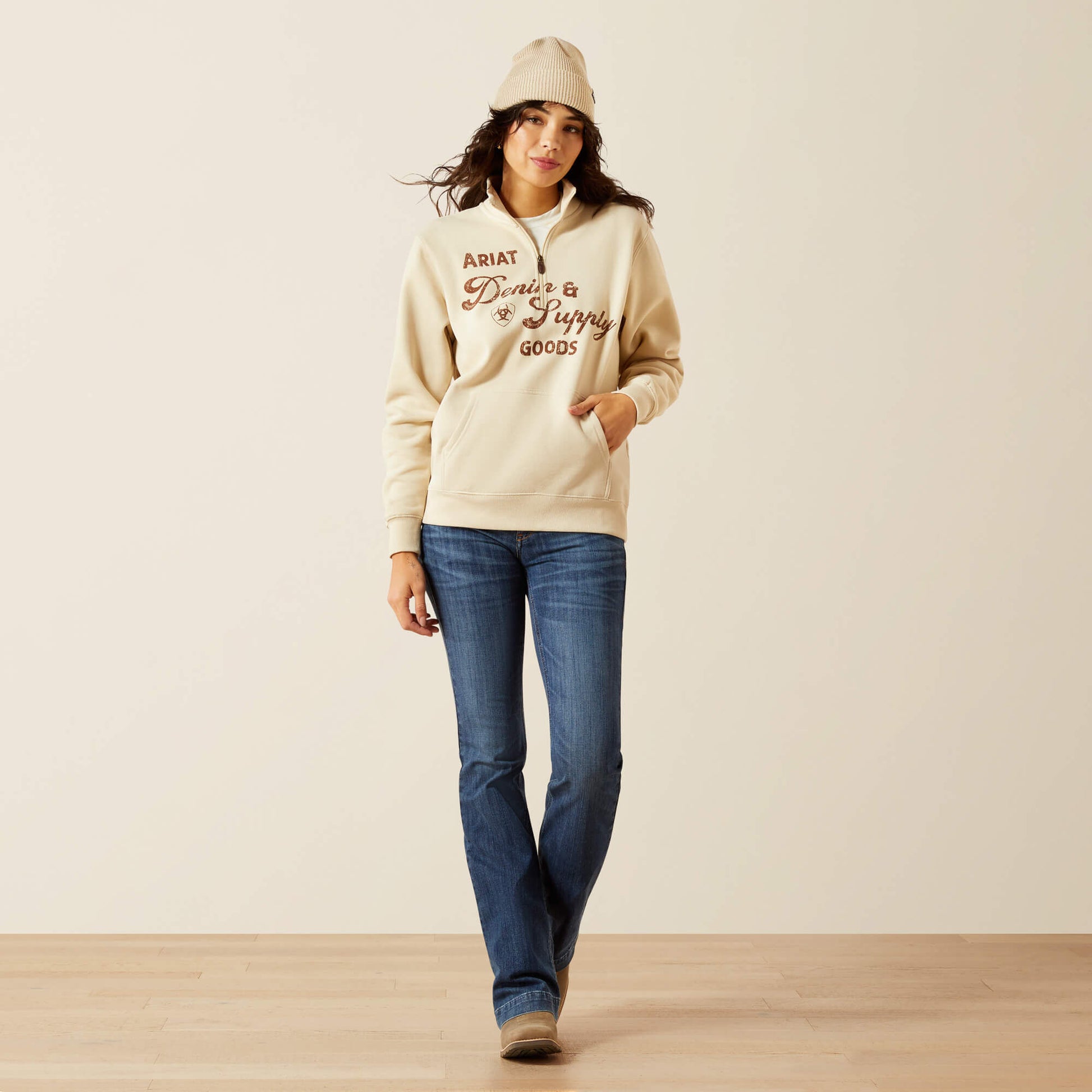 Ariat Outlet - Denim and Supply 1/2 Zip Sweatshirt