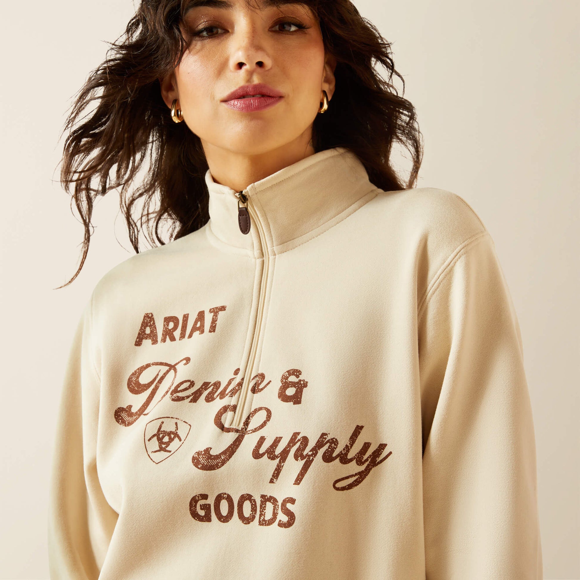 Ariat Outlet - Denim and Supply 1/2 Zip Sweatshirt