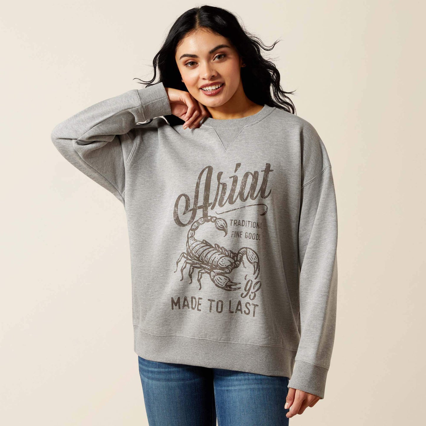 Ariat Online Shop - Scorpion Script Oversized Sweatshirt