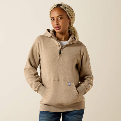 Ariat Online Shop - Rebar Lightweight Logo 1/2 Zip Hoodie