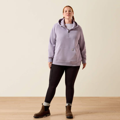 Ariat Online Shop - Rebar Lightweight Logo 1/2 Zip Hoodie