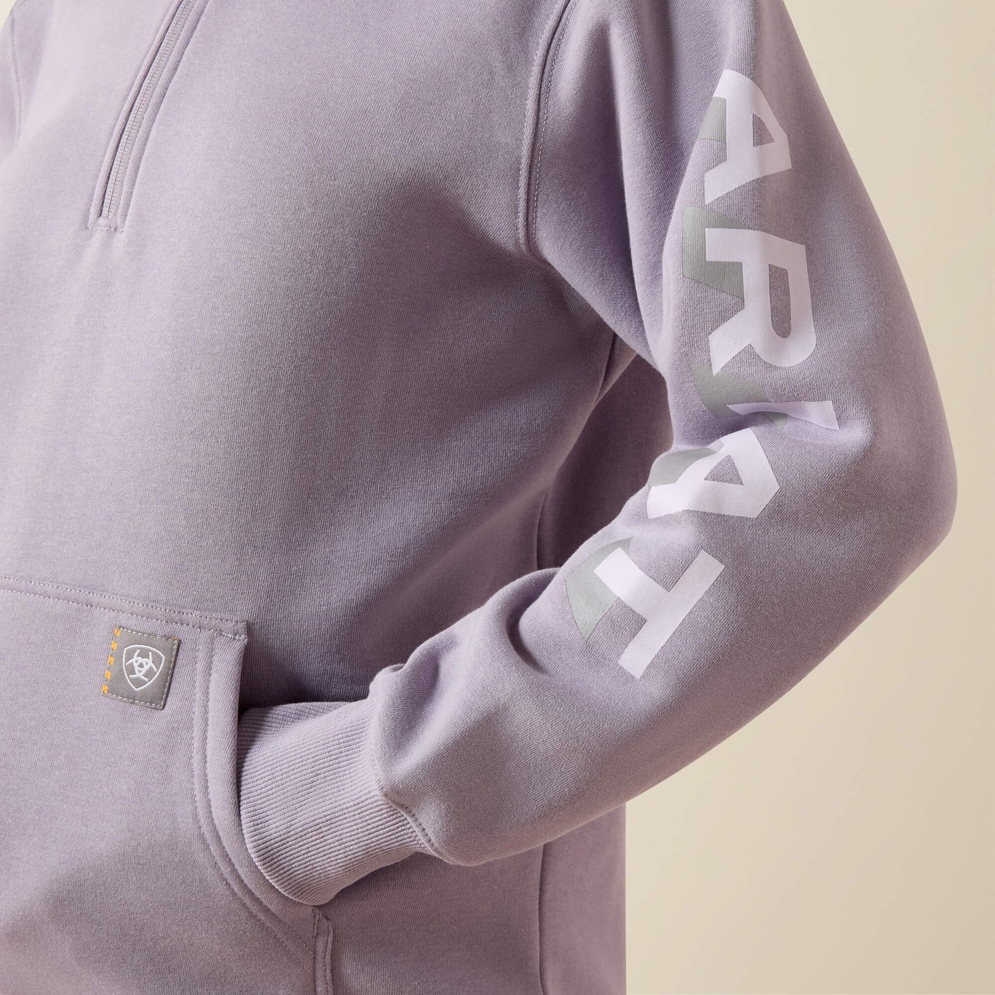 Ariat Online Shop - Rebar Lightweight Logo 1/2 Zip Hoodie