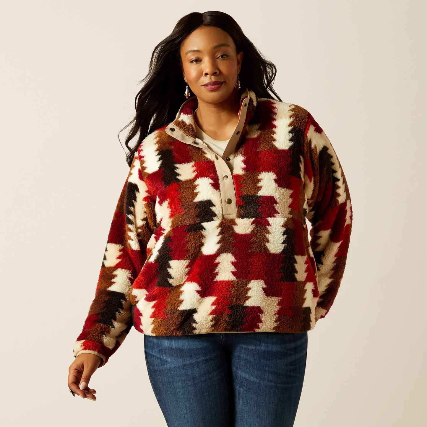 Ariat Sale - Berber Snap Front Sweatshirt