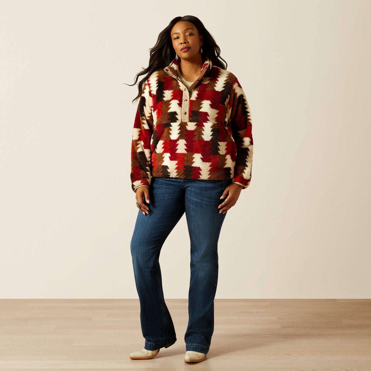 Ariat Sale - Berber Snap Front Sweatshirt