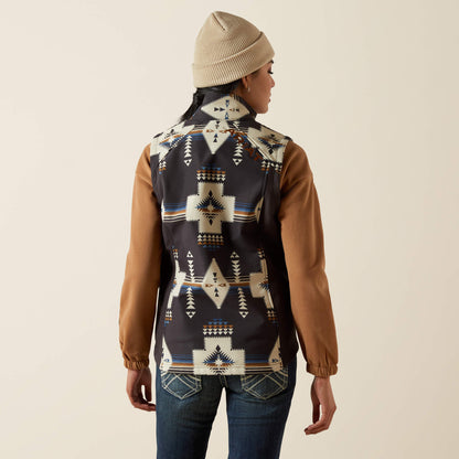 Ariat Outlet - Ariat Logo Softshell Print Vest