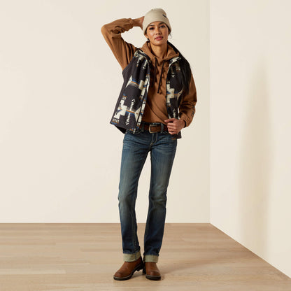 Ariat Outlet - Ariat Logo Softshell Print Vest