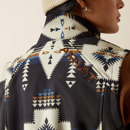 Ariat Outlet - Ariat Logo Softshell Print Vest