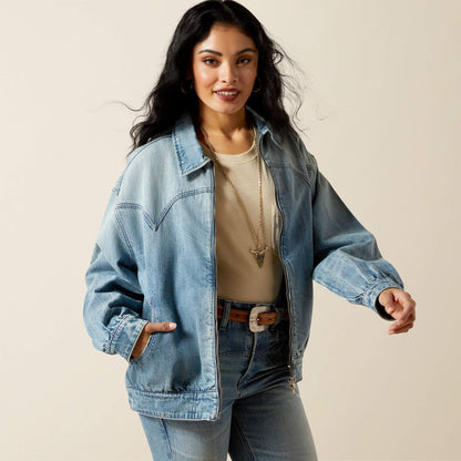 Ariat Outlet - Cheyenne Denim Bomber Jacket
