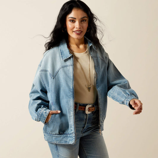 Ariat Outlet - Cheyenne Denim Bomber Jacket