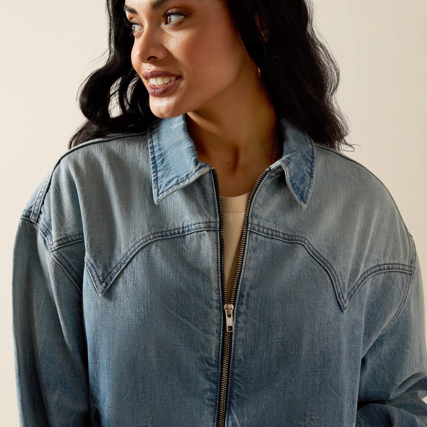 Ariat Outlet - Cheyenne Denim Bomber Jacket