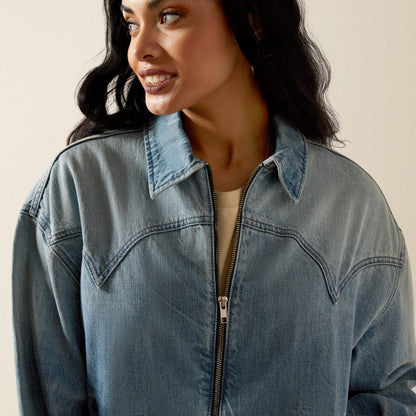 Ariat Outlet - Cheyenne Denim Bomber Jacket