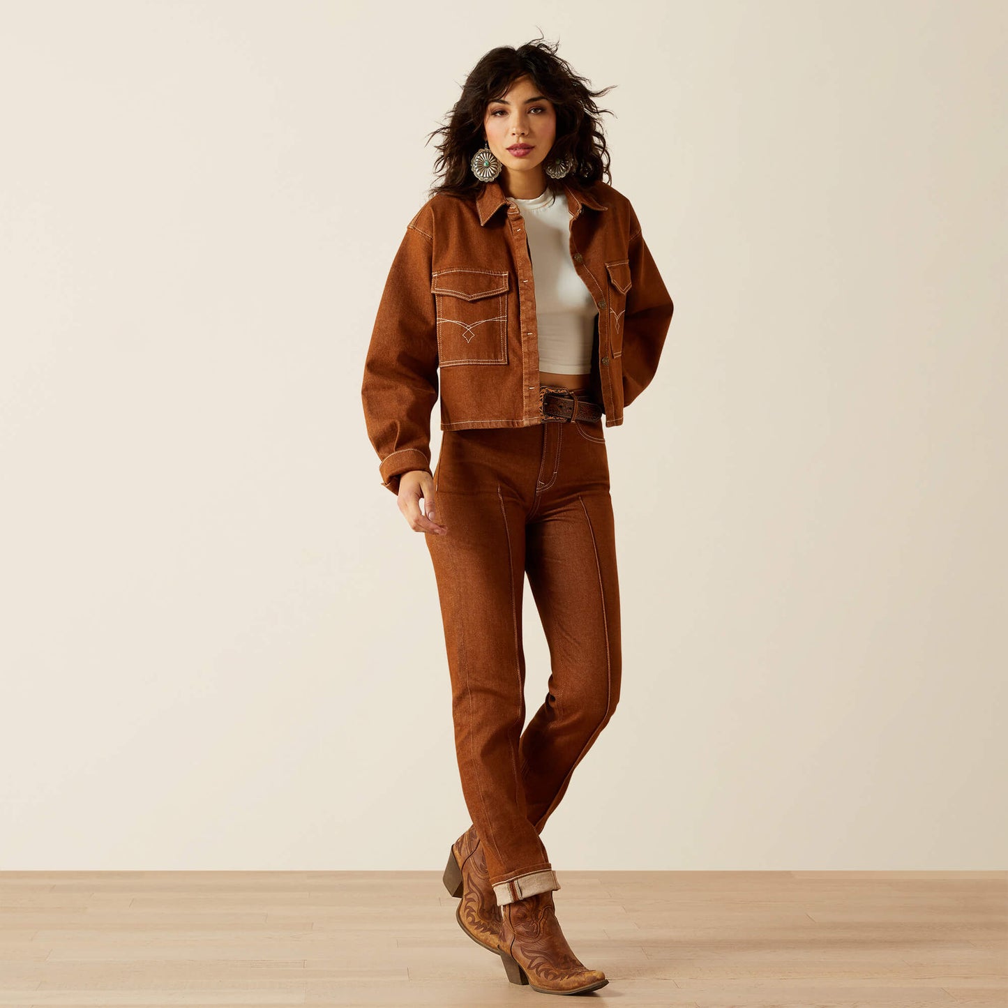 Ariat Online Shop - Boxy Cropped Denim Jacket