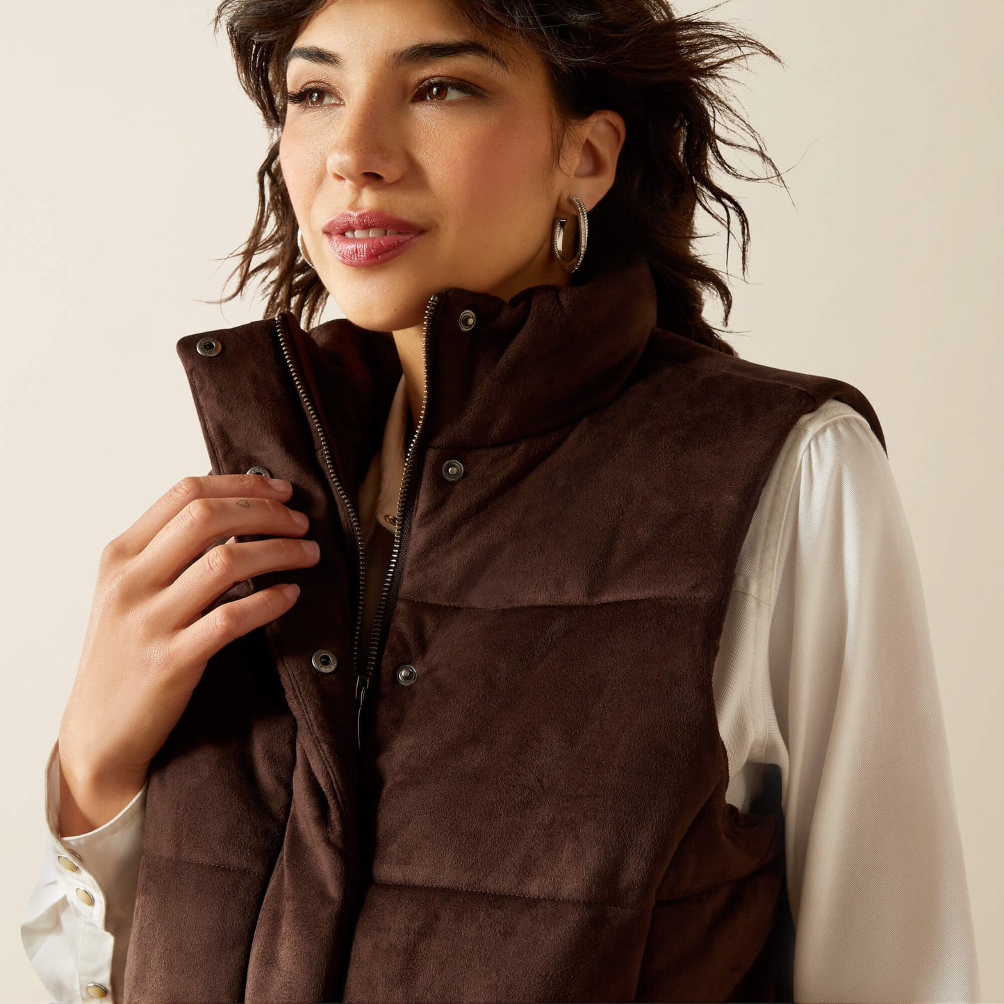 Ariat For Sale - Swirls Faux Leather Vest