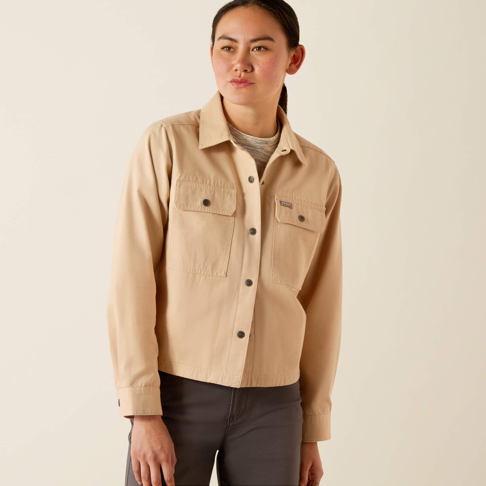 Ariat For Sale - Rebar Cropped Woven Shirt Jacket