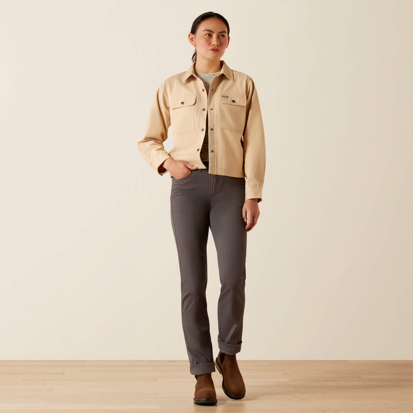 Ariat For Sale - Rebar Cropped Woven Shirt Jacket