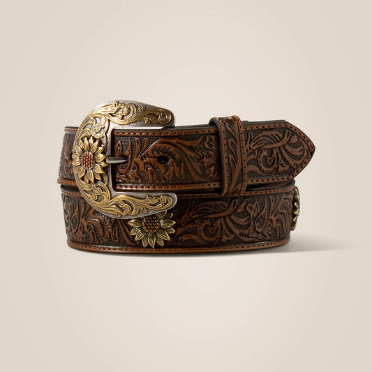 Ariat On Sale - Sunflower Medallion Belt