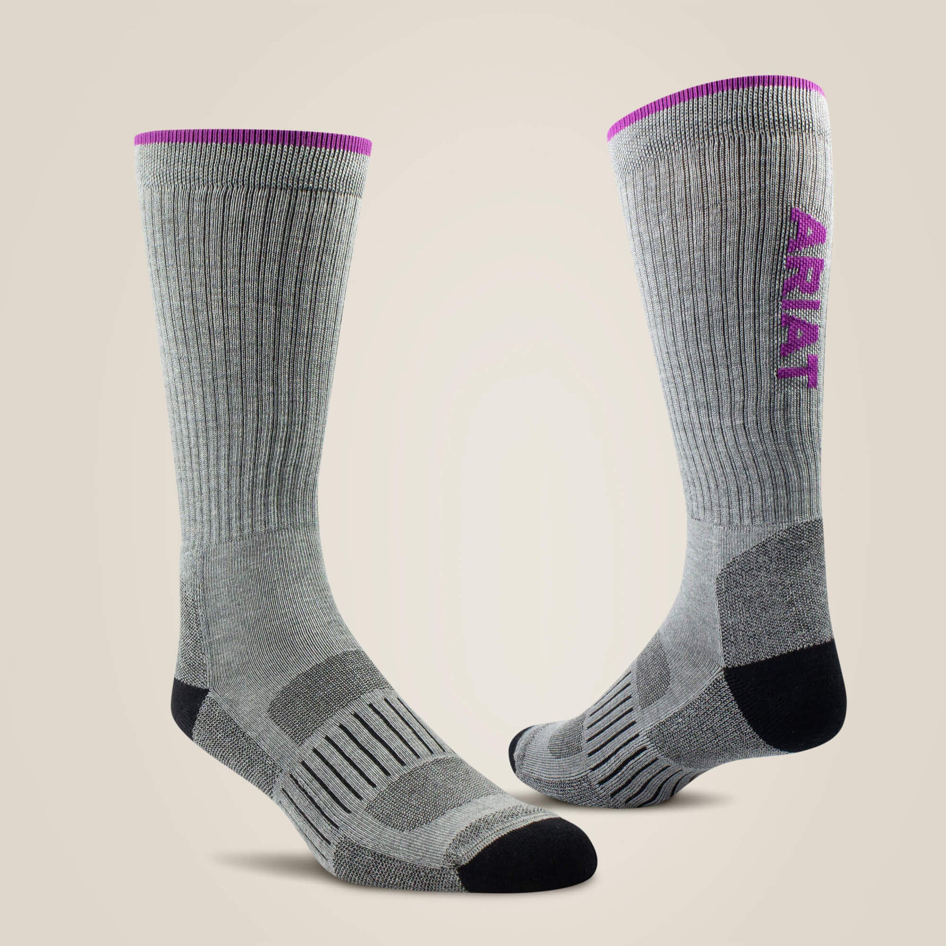 Ariat On Sale - High Performance Crew Tek Work Sock 2 Pair Pack