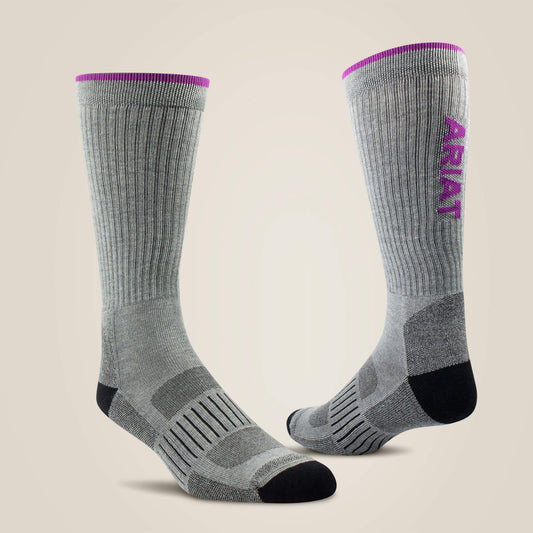 Ariat On Sale - High Performance Crew Tek Work Sock 2 Pair Pack