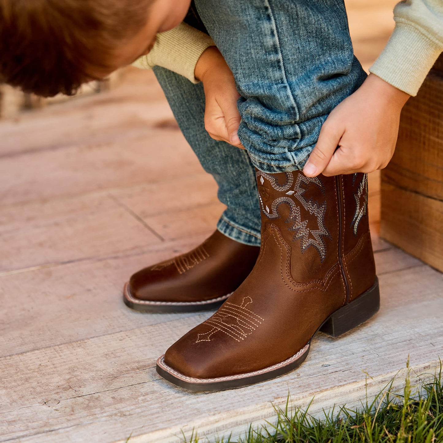 Ariat For Sale - Tombstone Wide Square Toe Western Boot