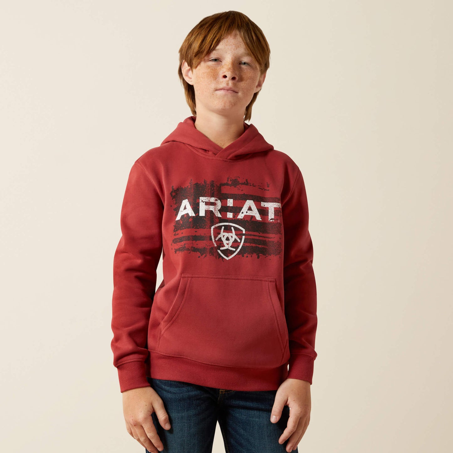 Ariat On Sale - Ariat Liquid Stamp Flag Hoodie