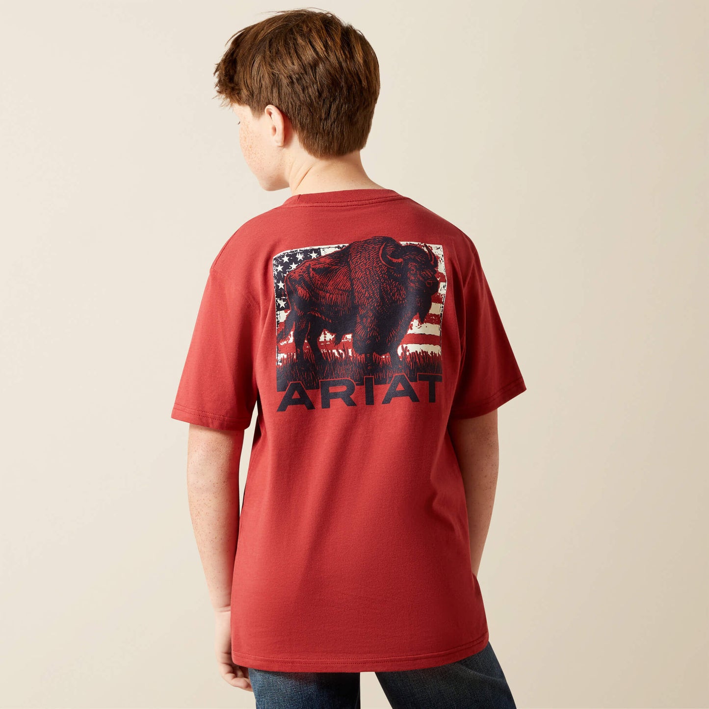 Ariat Outlet - Ariat Buffalo Flag T-Shirt
