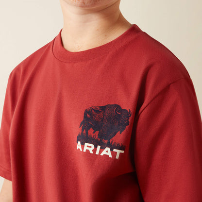 Ariat Outlet - Ariat Buffalo Flag T-Shirt