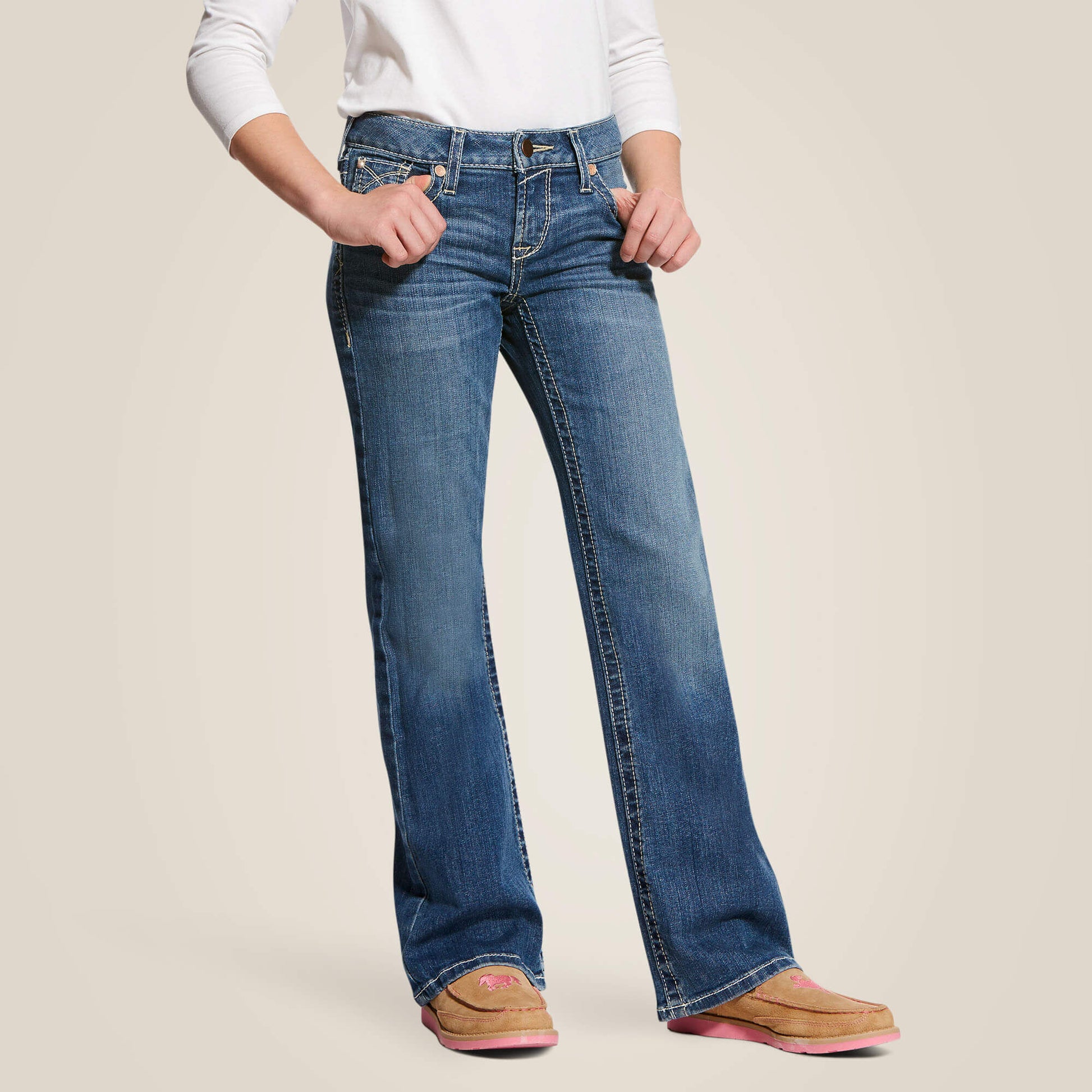 Ariat On Sale - Whipstitch Boot Cut Jean