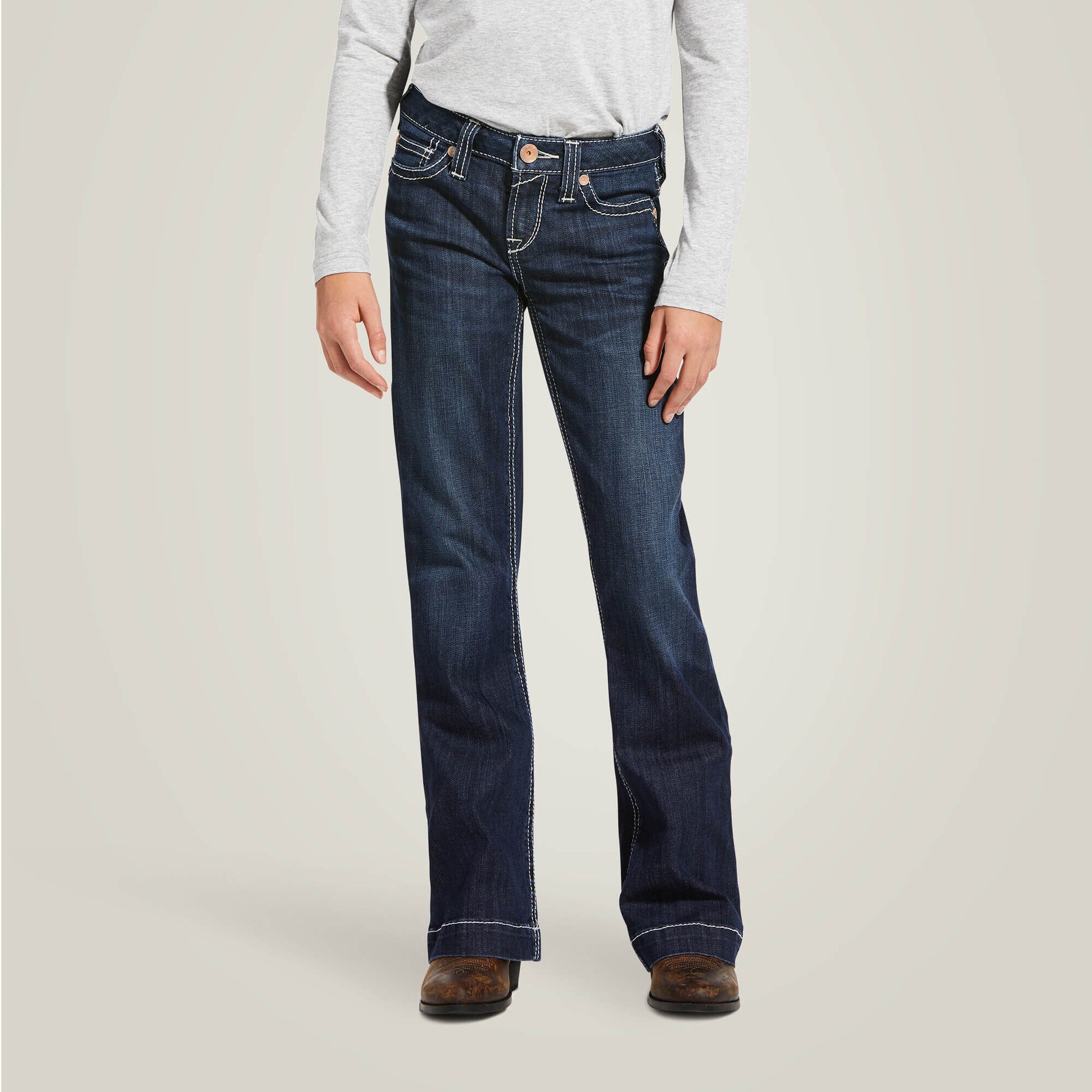 Ariat Outlet - Trouser Mid Rise Stretch Ella Wide Leg Jean