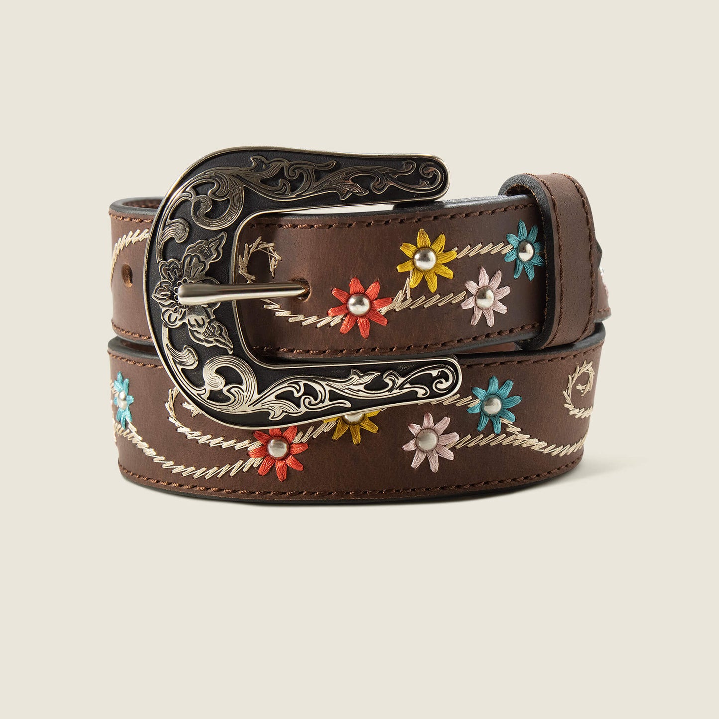 Ariat On Sale - Embroidery Flowers Belt